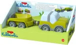 HABA Kullb&uuml; - Off-road vehicle with trailer, toy vehicle (anthracite/white)