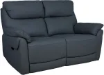 Home4you Diivan BOWEN 2-kohaline elektriline recliner 150x86xH102cm, tumehall naturaalne nahk