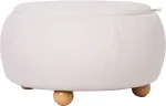 Home4you Tumba/laud HIRO D67xH38cm, valge, panipaigaga
