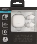 STREETZ True Wireless Stereo in-ear, IPX6, charge case, white