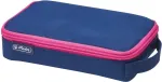 Herlitz pinal, kaanega - 2Go, sinine/roosa