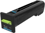 Tooner LEXMARK - Besonders hohe Ergiebigkeit - Cyan - Original - Tonerpatrone LCCP - f&uuml;r Lexmark CX825de, CX825dte, CX825dtfe (82K0X20)