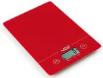 K&ouml;&ouml;gikaal Adler AD 3138 Red Countertop Rectangle Electronic kitchen scale