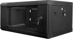 LANBERG 19" wall-mounted installation cabinet 4U 600x450mm black (glass door)