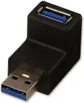 Lindy Adapter USB 3.0 Typ A 90&deg; oben M/F Stecker Kupplung