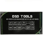 DSDTOOLS 3 TK. PAINDUVATE PEADEGA L&Ouml;&Ouml;KPADRUNITE KOMPLEKT 1/4", 3/8" JA 1/2" &Uuml;HENDUSTELE DS1373