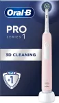 Hambahari Braun Oral-B Electric Toothbrush Pro Series 1 Cross Action For adults Rechargeable Pink Number of brush heads included 1 Number of teeth brushing modes 3