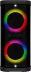 SVEN Portable speaker PS-950, black, power output 2x80W (RMS), TWS, Bluetooth, IPx4, FM, USB, microSD, LED-display, lithium battery