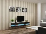Cama MEBLE Cama TV stand VIGO NEW 30/180/40 white/black gloss