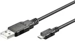 GOOBAY USB-kabel 15cm Sort
