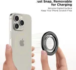 Tech-Protect Telefoni s&otilde;rmer&otilde;ngas / tugijalg MagSafe Phone Ring, must, MagSafe magnetkinnitusega,