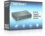 TRENDnet TEG S82g 8-Port Gigabit GREENnet Switch - Switch - 8 x 10/100/1000 - Desktop (TEG-S82G)