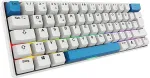 Klaviatuur SHARKOON SKILLER SGK50 S4 Gen2 PBT (white, DE layout, Gateron G Pro 3.0 Yellow)