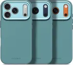 DECODED AntiMicrobial Silicone Backcover iP 17 Pro Retro Blue