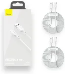 Baseus TZCATZJ-02 USB cable 1.5 m USB A USB C White