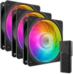 COOLER MASTER Mobius 120P ARGB Etuibl&aelig;sers&aelig;t 3-pack Sort 120 mm