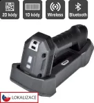 VIRTUOS HW-857 CCD 2D industrial, reader, wireless, USB, dark gray