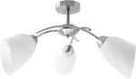 Activejet Classic chandelier pendant ceiling lamp NIKITA nickel triple 3xE27 for living room