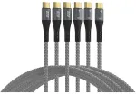 EFB Elektronik EFB USB-C Kabelset 100W PD 3.0 5A E-Marker Chip 0,5+1+2m gra