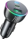 Joyroom auto laadija 3-&uuml;hes, (C+C+U) Bluetooth FM saatja, PD 70W, Black (JR-CL26)