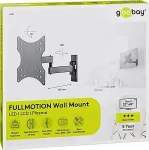 GOOBAY | Wall mount | 49714 FULLMOTION (S) | Tilt, Swivel | TV wall mount Basic " | Black