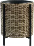 Home4you Lillepott WICKER alusega D39xH45cm, helepruun