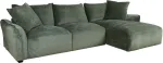 Home4you Nurgadiivan DIVI PN 284x102/162xH83cm, m&uuml;ndiroheline