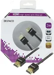 DELTACO Kaabel HDMI-HDMI,2.0m, must / HDMI-1092-K