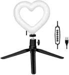 Logilink LED Ring Fill Light, with tripod, heart shape