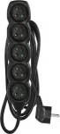 EMOS 1902250300 power extension 3 m 5 AC outlet(s) Indoor Black