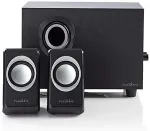 Nedis CSPR10021BK speaker set 16 W PC Black 2.1 channels