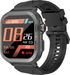 Blackview W30, 1.91 inch Display, 320*380 pixel, 300mAh battery, 100+ Workout Modes, 10-meter Water-resistance, Heart Rate & Blood Oxygen Monitor, Up To 5-7 Days of Battery Life, 128MB Flash, Black