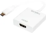 LOGILINK UA0236A USB-C HDMI Wei&szlig; Kabelschnittstellen-/adapter (UA0236A)