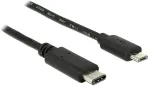 DeLOCK USB2.0 USB Type-C 2.0 Stecker > USB 2.0 Typ Micro-B Stecker 0,5 m schwarz