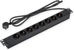 VALUE 19.99.1632 power extension 1.8 m 8 AC outlet(s) Indoor Black