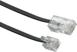 SCHWAIGER Modem-Kabel RJ11 6P2C auf RJ45 8P2C 6m Schwarz