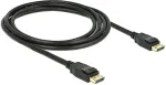 DELOCK DisplayPort kabel 2m Sort