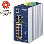 Planet Technology Corp. PLANET IGS-5225-8P2S2X hallatav L3 Gigabit Ethernet (10/100/1000) l&uuml;liti PoE tugi Blue, Silver