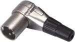 No name Soundsation GO-LINK SXLR034M-B - wtyk kablowy XLR męski 3-pin, kątowy 90&deg;, opakowanie 25 sztuk