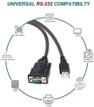 EQUIP Adapter USB-A->Serial RS232-DB9 Prolific St/St 1.50m