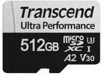 M&auml;lukaart TRANSCEND SD microSD kaart 512GB SDXC USD340S koos adapteriga