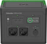 Schneider OffGrid Portable Power Station 500, 230V, 517Wh Lithium-ion, LCD, 2 CEE 7/3 Schuko outlets, Sinewave, 3 USB-A, 2 USB-C, Wireless Charger