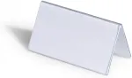 DURABLE Tischnamensschilder 52x100mm 25 St&uuml;ck transparent