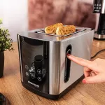 ROMMELSBACHER Toaster Sunny TO 850 (stainless steel/black, 800 watts, for 2 slices of toast)