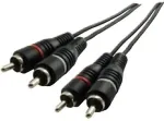 Schwaiger Audiokabel Cinch Audioverbindung 5m Schwarz