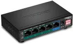 TRENDnet Switch 5 Port Gbit PoE+ 60W Metall