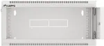 Lanberg 19-inch 4U 600 hanging rack installation cabinet, gray with glass doors (folded)