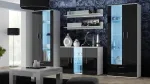 Cama MEBLE Cama sideboard 120 cm SOHO S7 white/black gloss