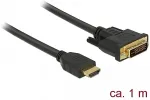 DELOCK Kabel HDMI > DVI 24+1 bidirektional 1.00m schwarz