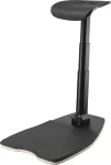 DELTACO OFFI Ergonomic standing chair CE with integrated standing mat, black / DELO-0302